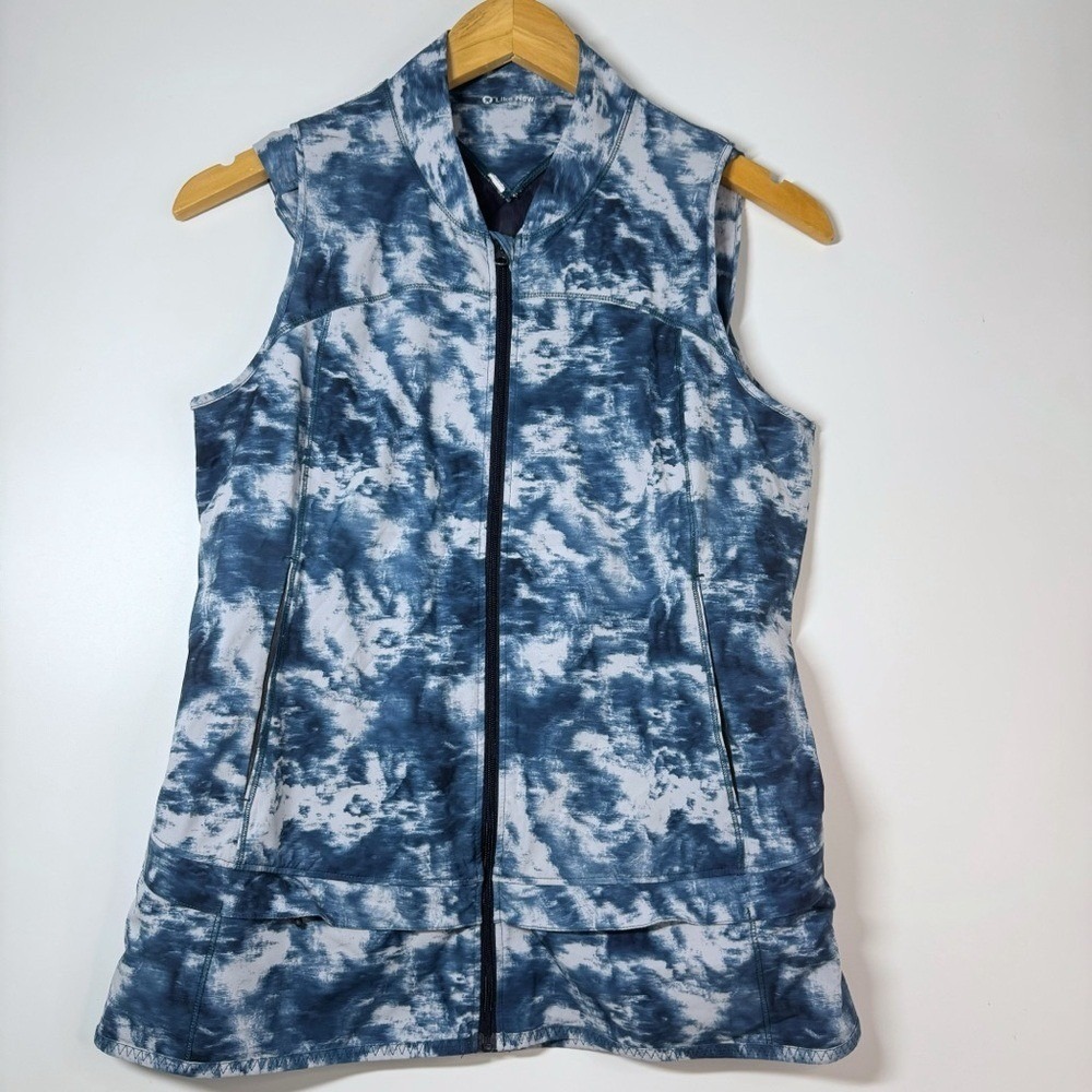 Lululemon Speed Vest Sea Side Silver Fox Blue Full Zip Athletic Running Size 6